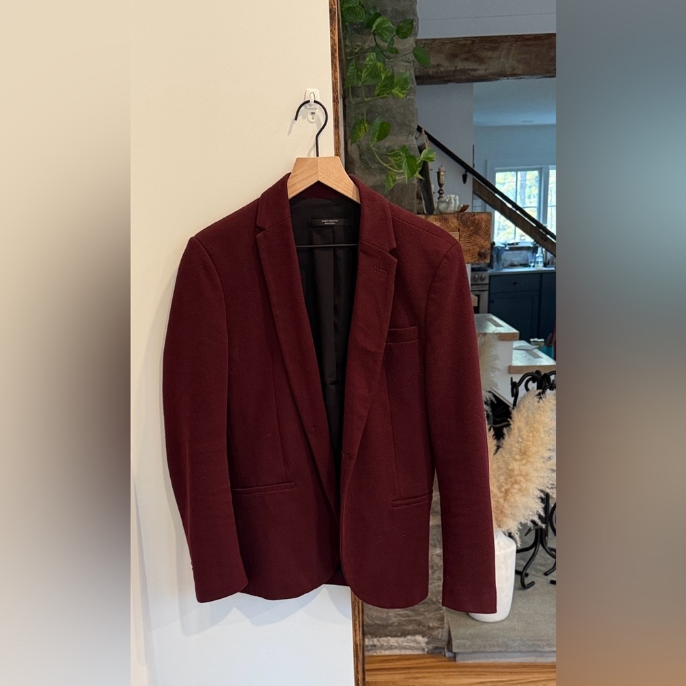 Zara Burgundy Blazer